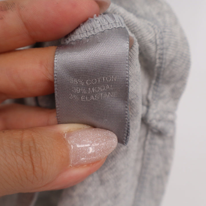 Marled Essentials Womens Gray V-Neck Pocket T-Shirt Cotton Modal Size M