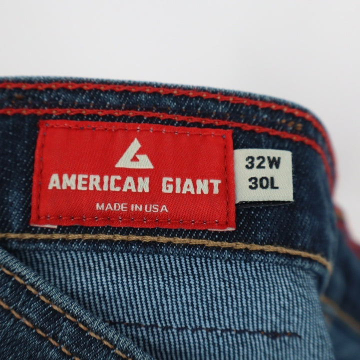 American Giant Dakota Straight Jeans Mens 32x30 Made In USA