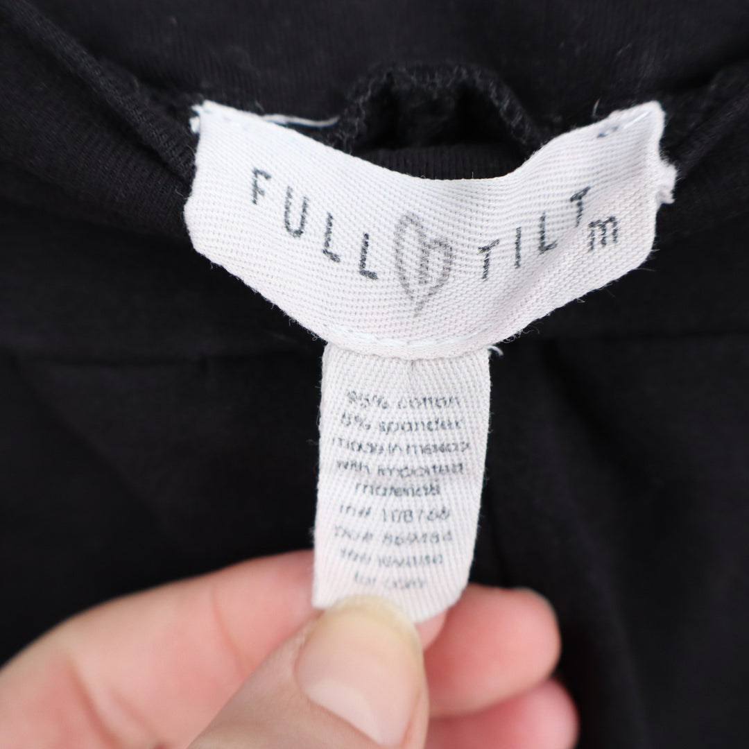 Full Tilt Athletic Shorts womens Medium Black Stretch Cotton High Waisted Yoga