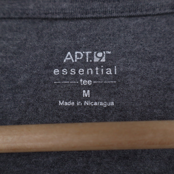 Apt 9 Essential Tee Mens Medium Gray Heathered Long Sleeve Crew Neck Shirt M