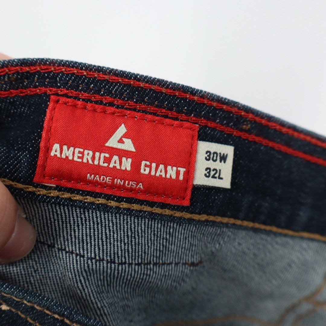 American Giant Men's Dakota Straight Pant Size 30X32 Made In USA