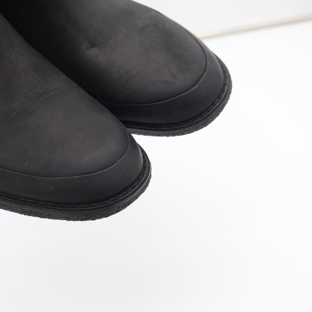 Sperry Top-Sider Black Leather Ankle Boots Womens 8.5 Zip Block Heel