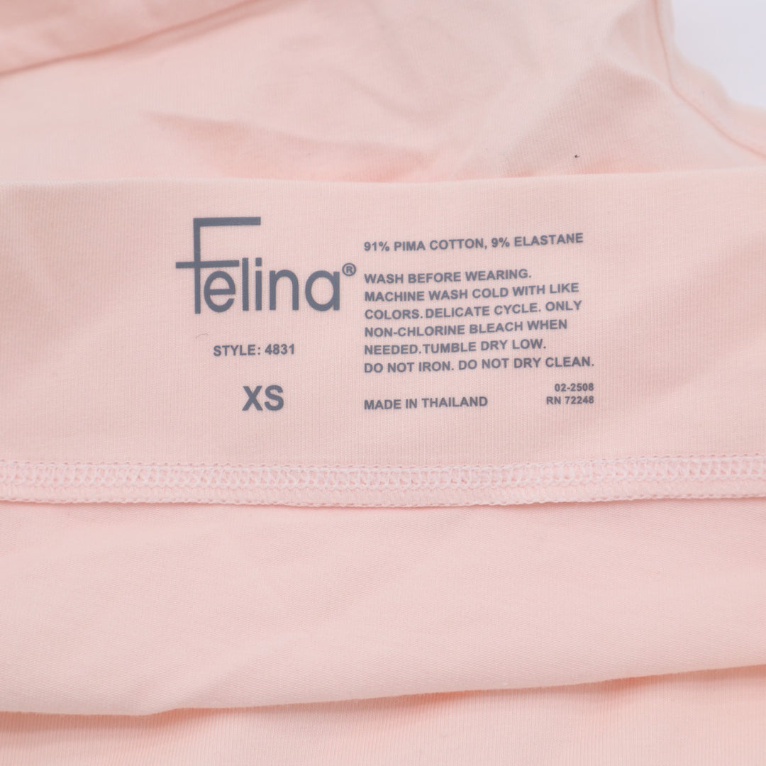 Felina Seamless Hipster Panties Womens XS Blush Pima Cotton Stretch Underwear