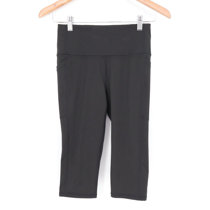 DSG Momentum Crop Leggings Womens XS Pure Black High Rise Pockets