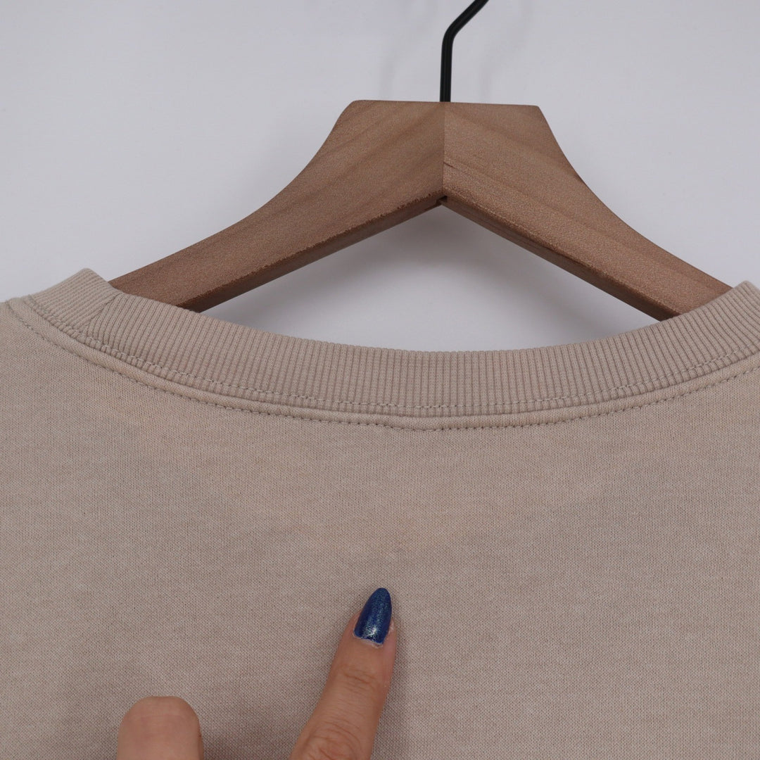 H&M Divided Oversized Crewneck Sweatshirt Tan Beige XL