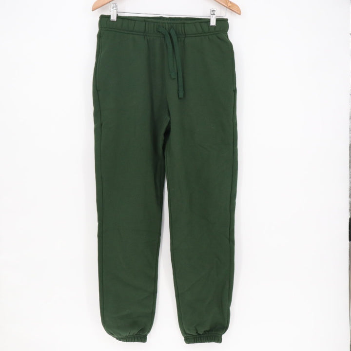 American Giant Sweatpants Womens XS Green Cotton Fleece Drawstring Wasit Tapered