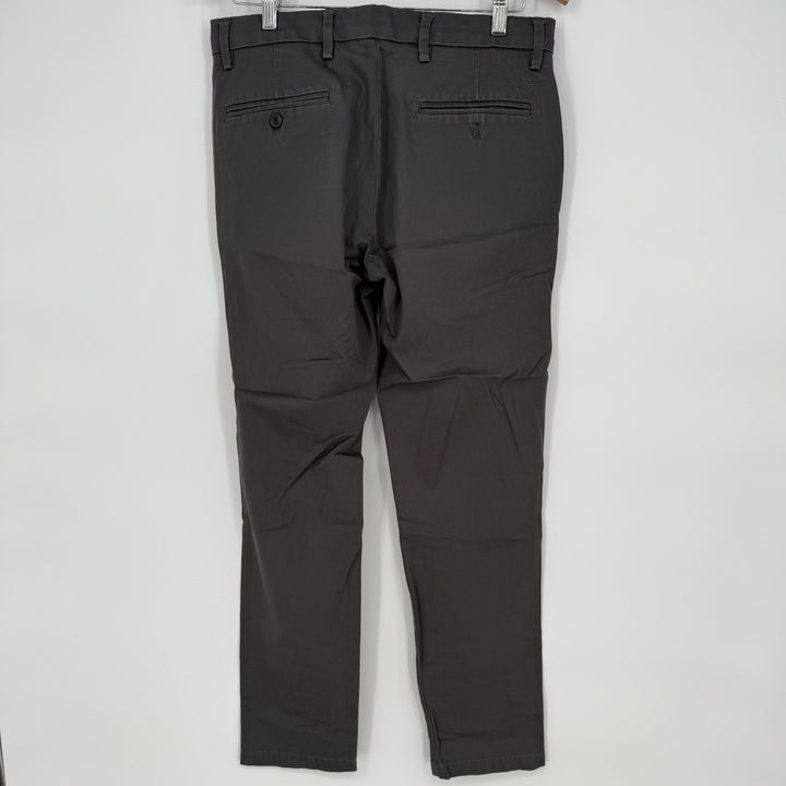 Dockers Signature Khaki Pants Mens 32x32 Gray Flex Comfort Tapered Leg Slim Fit