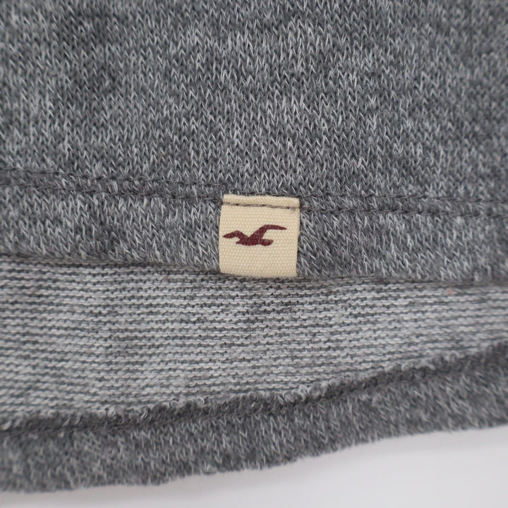 Hollister Grey Marl Off Shoulder Crop Top Sweatshirt XS/S 10382