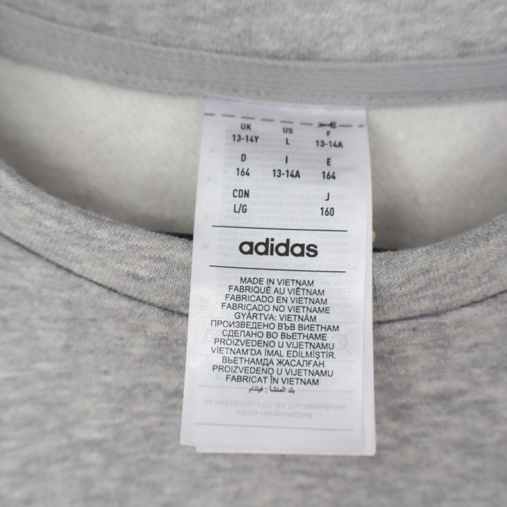 Adidas Rutgers University Scarlet Knights Fleece Crewneck Sweatshirt Grey L