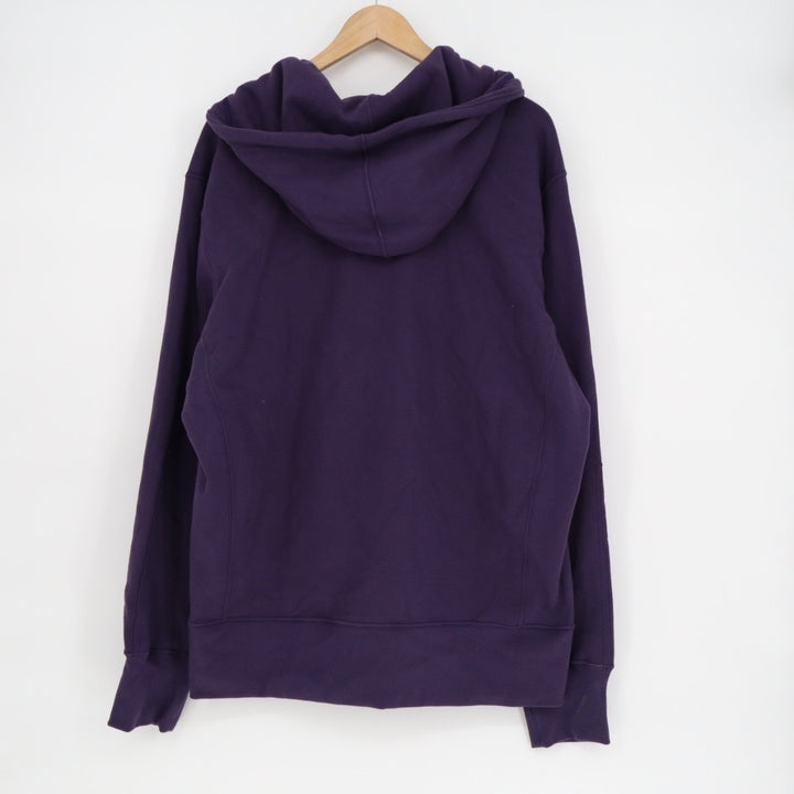 American Giant Hoodie Mens XL Purple Logo Fleece Lined Cotton Classic Full Zip