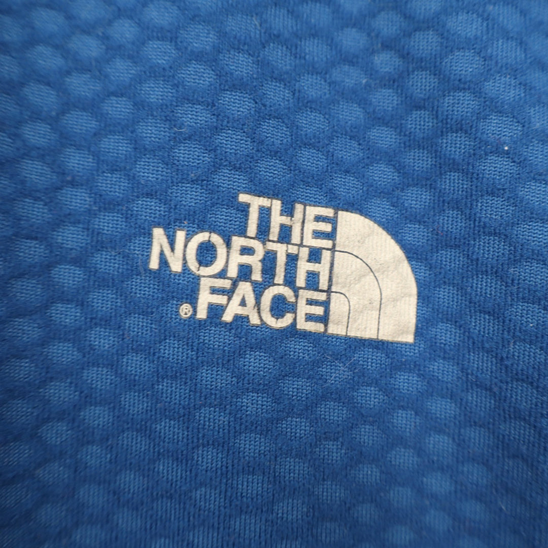 The North Face Flight Series Mens S Blue Grey Waffle Knit Long Sleeve Running