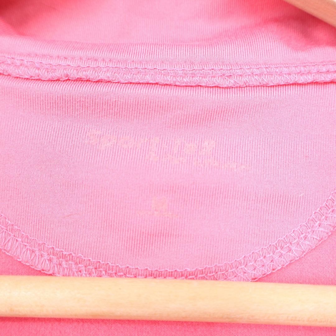 Sport-Tek Mens USA Field Hockey 1/4 Zip Pullover Pink Thumbhole Size M