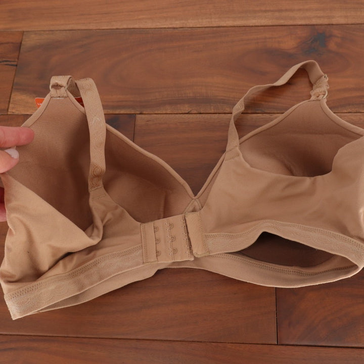 Warners Cloud 9 Super Soft Wireless Lightly Lined Bra Womens 40C Nude Stretch