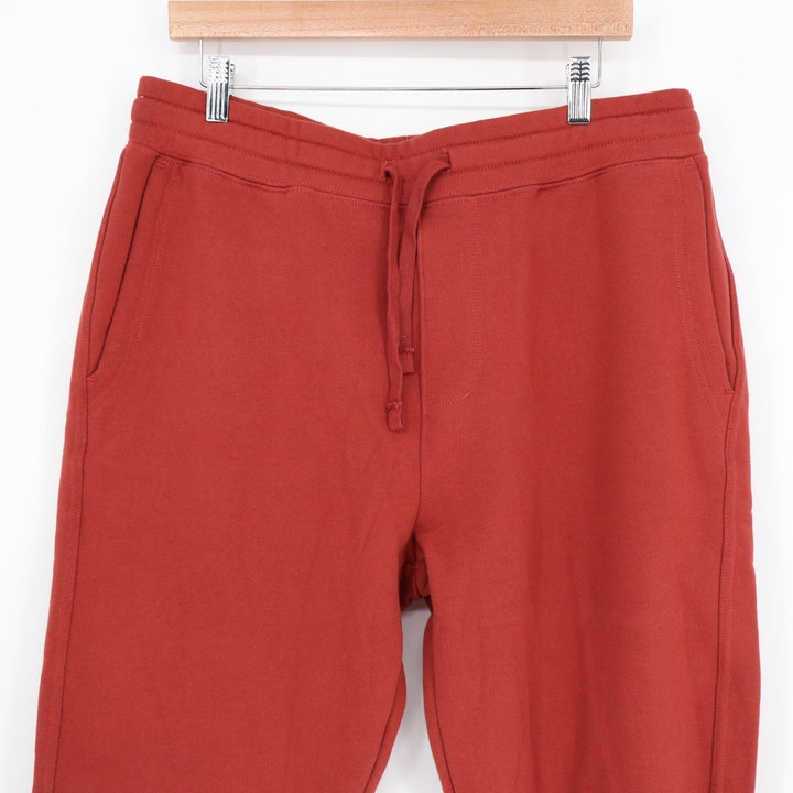 American Giant Classic Sweatpants Mens L Spiced Apple Cotton Fleece Drawstring