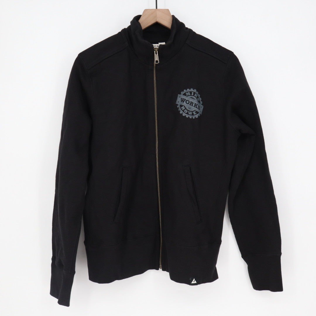 American Giant Mike Rowe Works Black Full Zip Jacket Size L Made in USA
