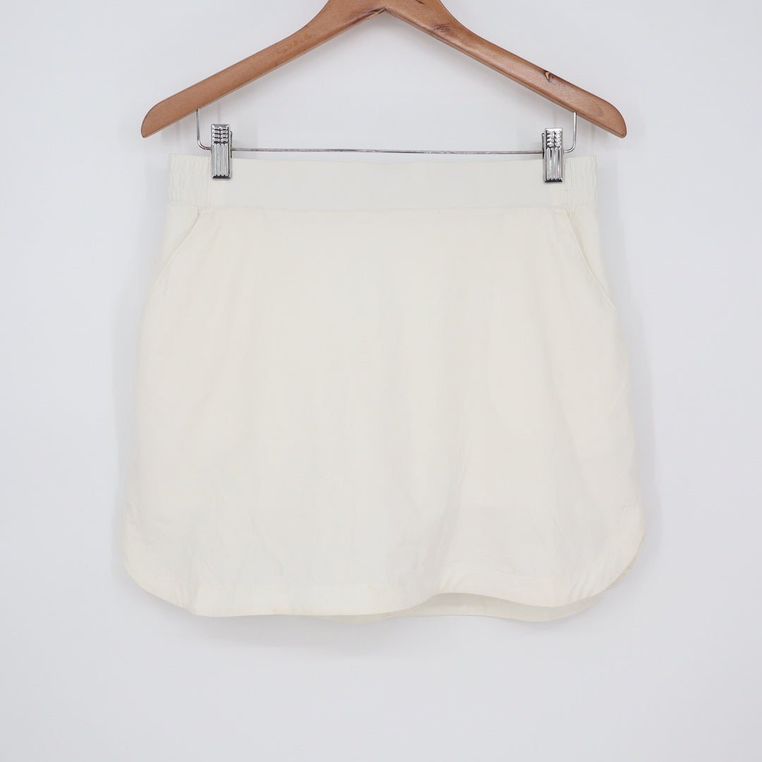 Calia Womens White Athletic Golf Tennis Skort with Built-in Shorts Size M