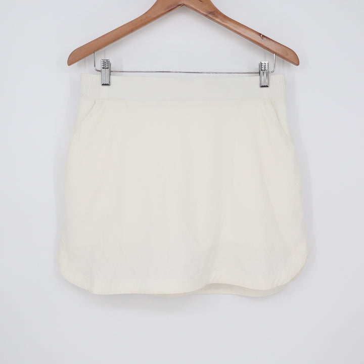 Calia Womens White Athletic Golf Tennis Skort with Built-in Shorts Size M