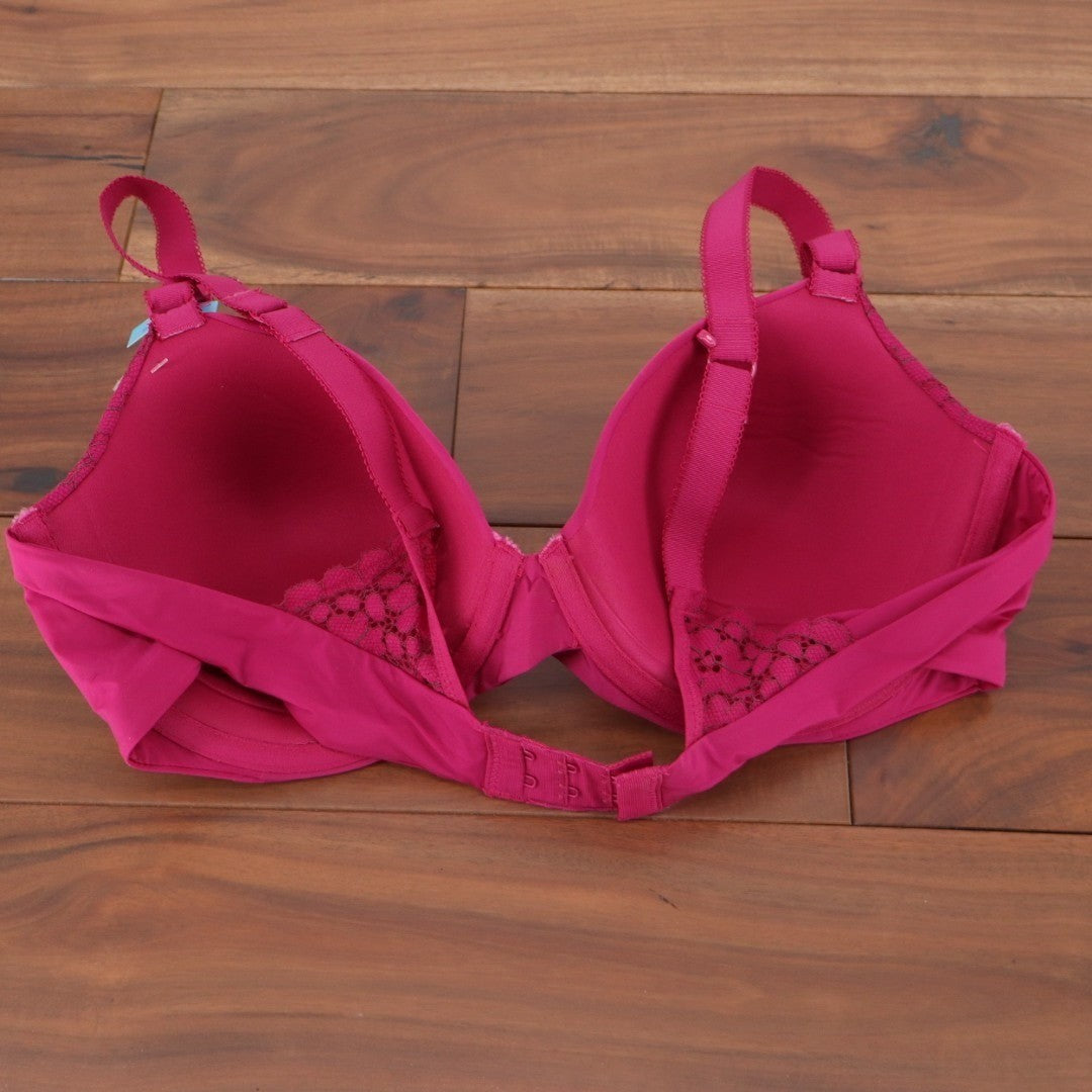 Maidenform One Fab Fit Everyday Modern Demi Underwire T Shirt Bra Women 38C Pink