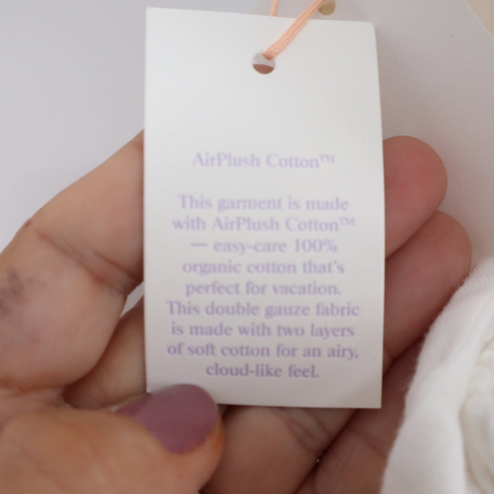 Little Moon Aritzia Aries White AirPlush Organic Cotton Gauze Midi Dress XS NEW
