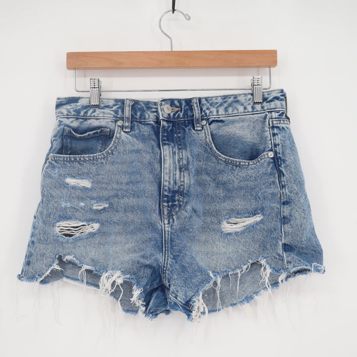 Forever 21 Shorts Womens 29 Cut-off Light Blue Distressed Excellent