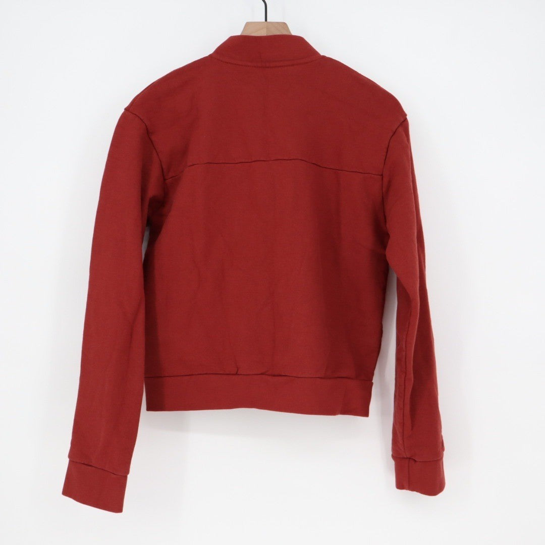 American Giant Women's Fleece Bomber Jacket Size S Made in USA