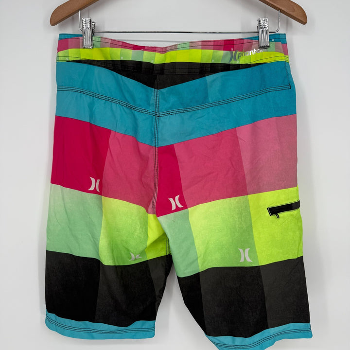 Hurley Phantom Board Shorts Mens 30 Multicolor Colorblock Beach Surf Swimwear