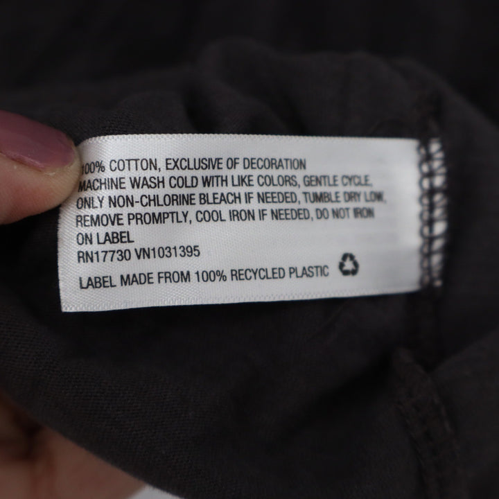Universal Thread Goods Co Brown Cotton Raw Hem Raglan Long Sleeve Top Medium