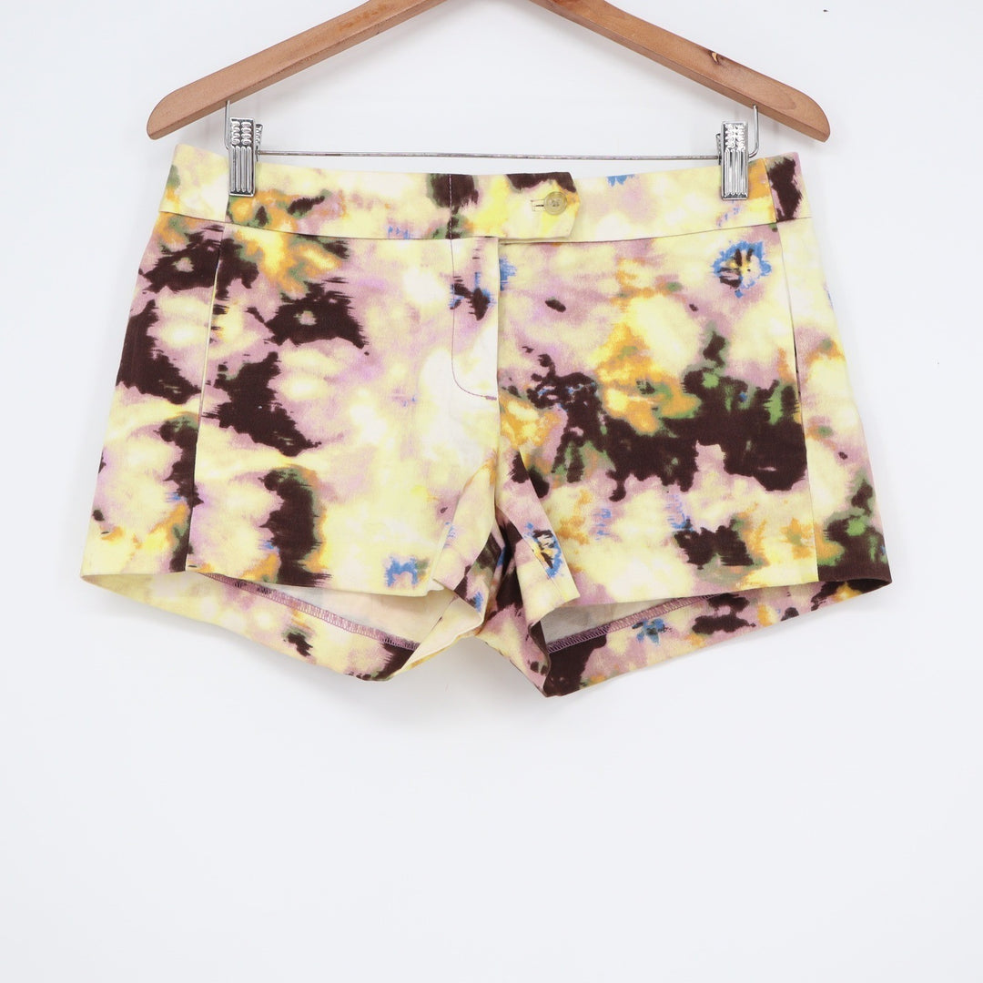 J.Crew Womens Size 4 Abstract Watercolor Tie Dye Stretch Chino Shorts