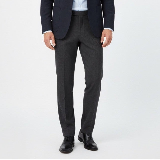 Van Heusen Mens Straight Flex Pants Charcoal Gray 34x30 Dress Pants