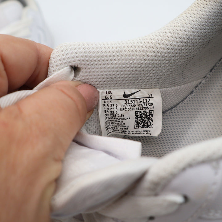 Nike Air Force 1 07 Womens 6.5 White Low Top Sneakers 315115-112 Triple White