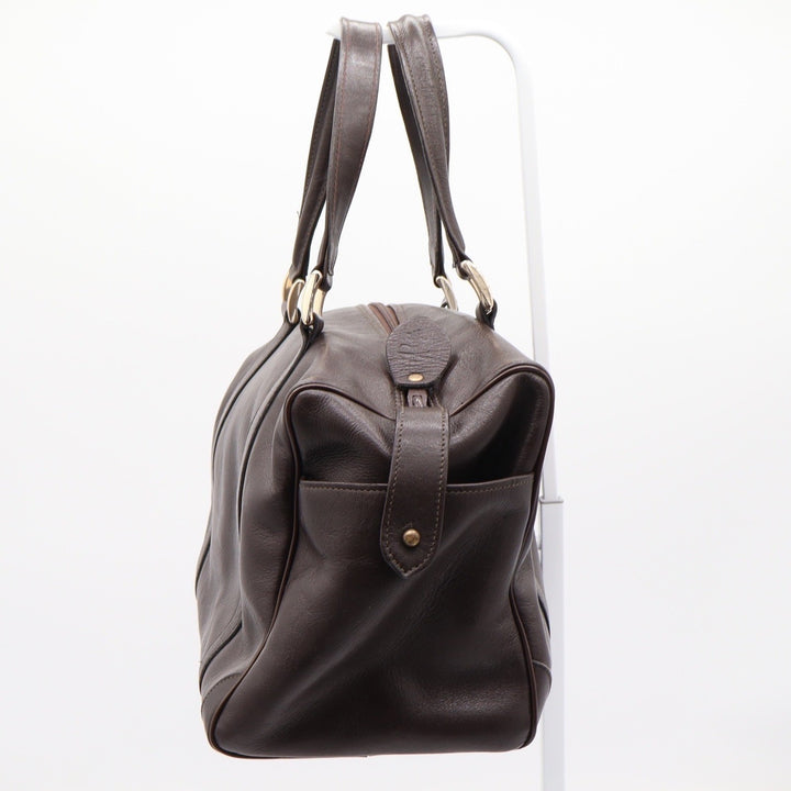 Pierre Cardin Satchel Bag Womens Medium Boston Dark Brown Leather Vintage Fair