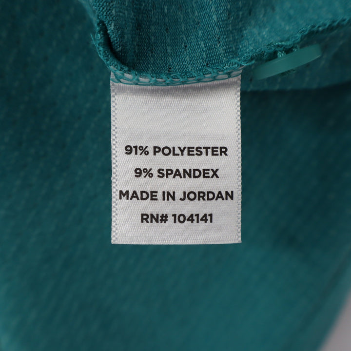 Walter Hagen Mens Birdseye Athletic Fit Polo Shirt Aqua Blue Heather Small