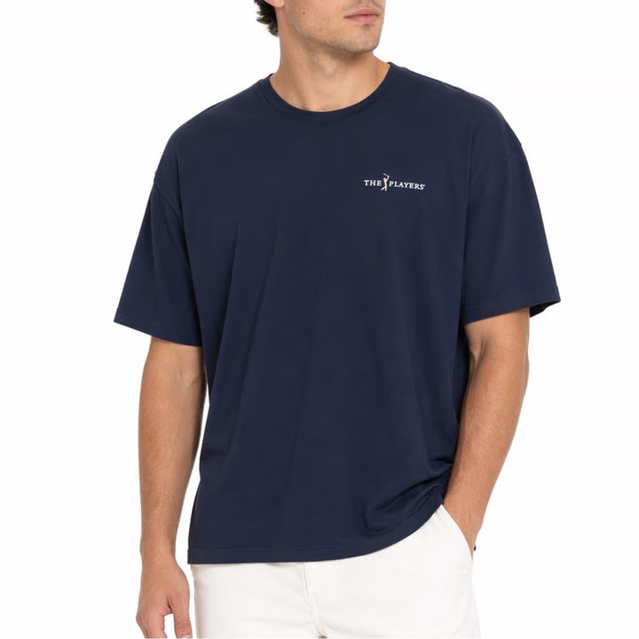 Fanatics The Players T-Shirt Mens 2XL Blue The Island Green Graphic Crew Neck
