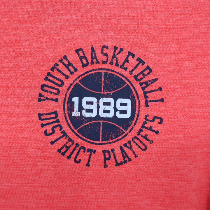 DSG Boys L 14-16 Pieced Graphic Movement Tee Cabana Coral Navy Blue