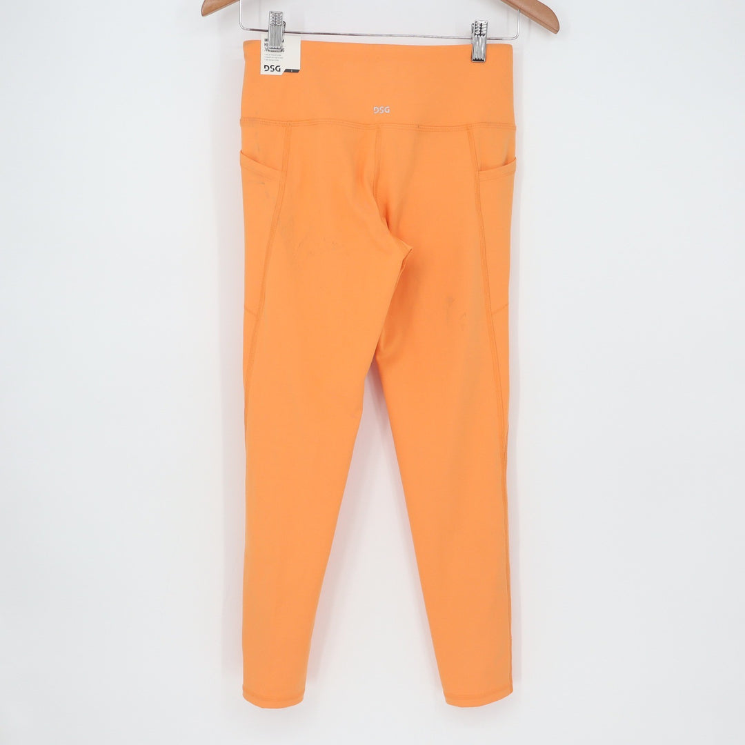 DSG Womens Momentum 7/8 Leggings High Rise Pockets Vintage Orange Small NWT