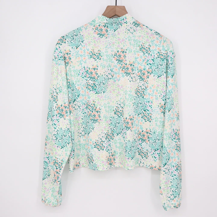 Bad Birdie UV Long Sleeve Floral Quarter Zip Golf Top Spring Has Sprung XL NEW
