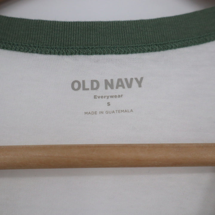 Old Navy Montana Big Sky Country Ringer Tee White Green Graphic Shirt Mens Small