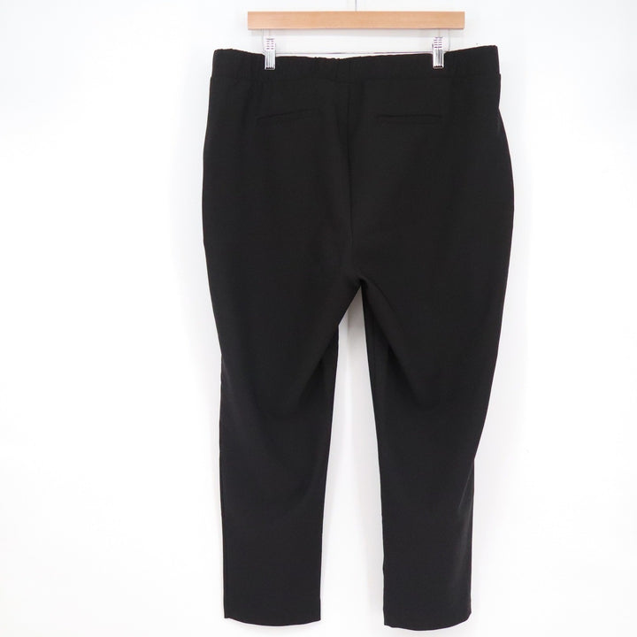 Studio by Torrid Black Pull On Tapered Ankle Dress Pants Plus Size 2R