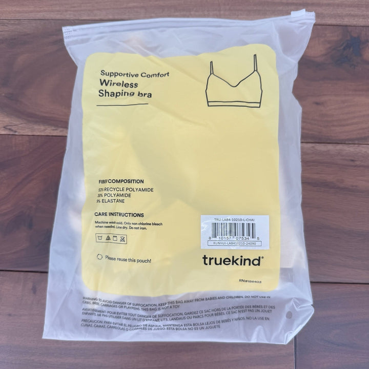 TrueKind Supportive Comfort Wireless Shaping Bra Beige L