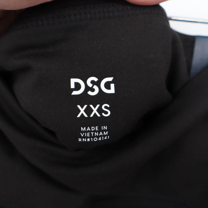 DSG Womens Momentum Capri Pure Black High Rise Leggings Size XXS