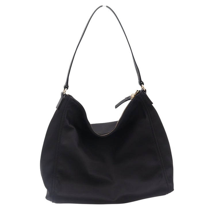 Kate Spade Black Nylon Hobo Shoulder Bag Gold Hardware