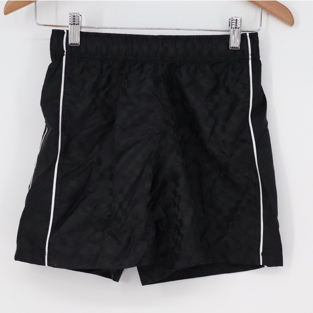 DSG Boys Woven Soccer Shorts Black Checkerboard Athletic Size M 10-12