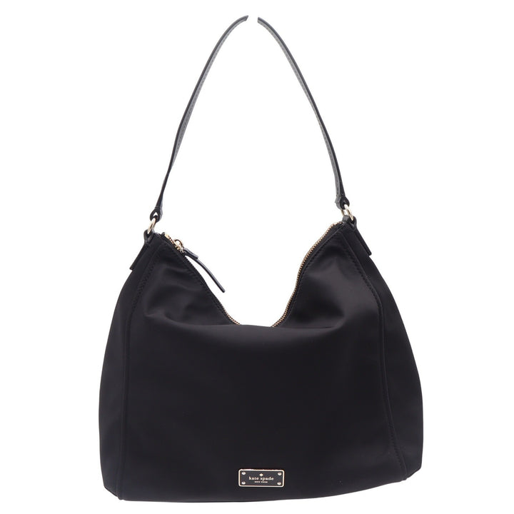 Kate Spade Black Nylon Hobo Shoulder Bag Gold Hardware