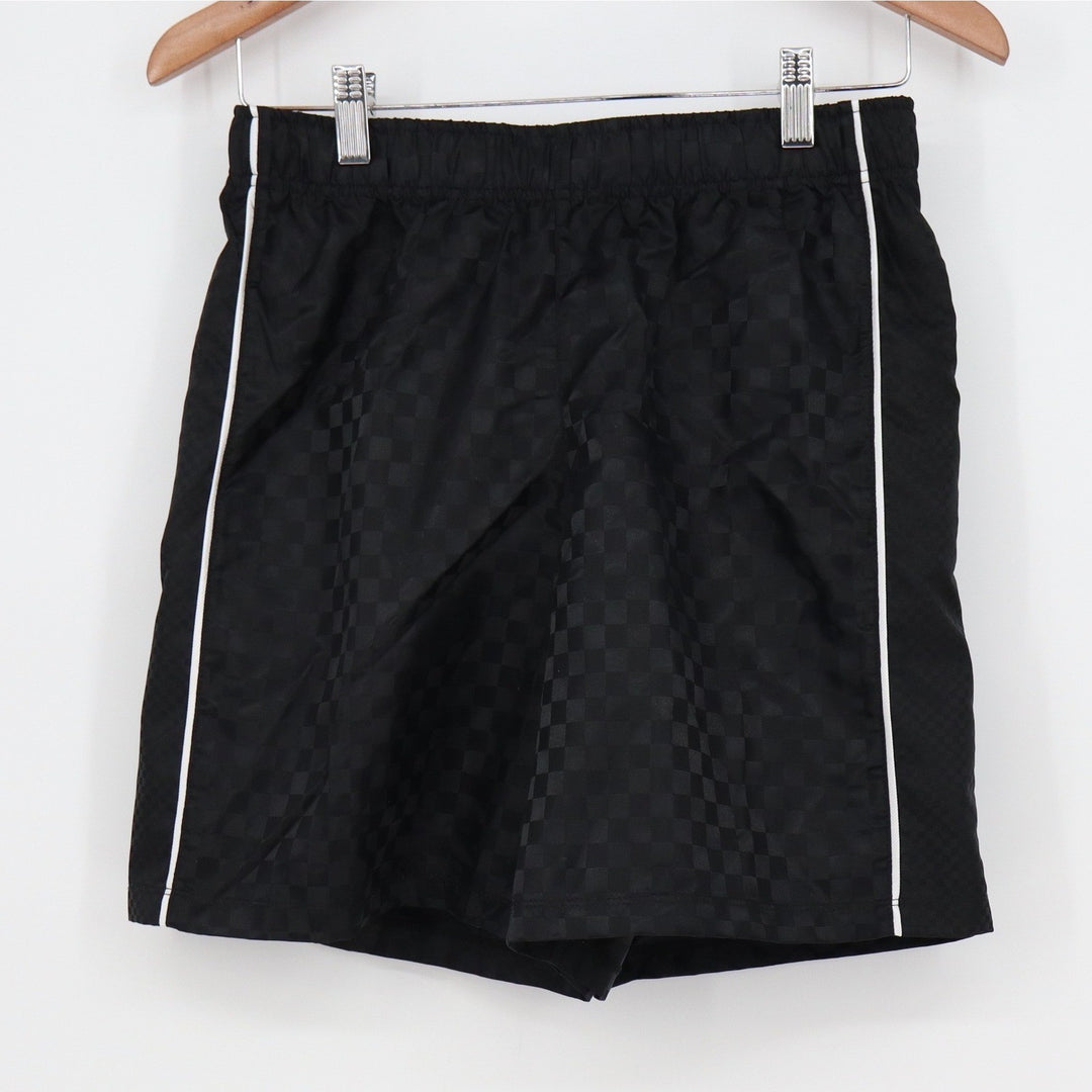DSG Boys XL 18 Woven Soccer Shorts Pure Black Checkerboard