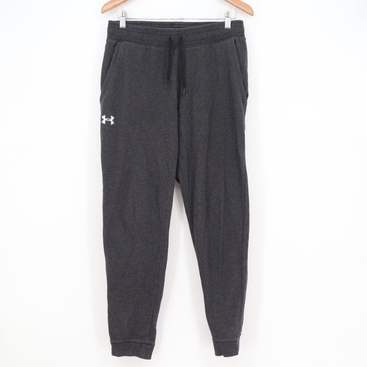 Under Armour Mens Rival Fleece Joggers Charcoal Gray Loose Fit Large