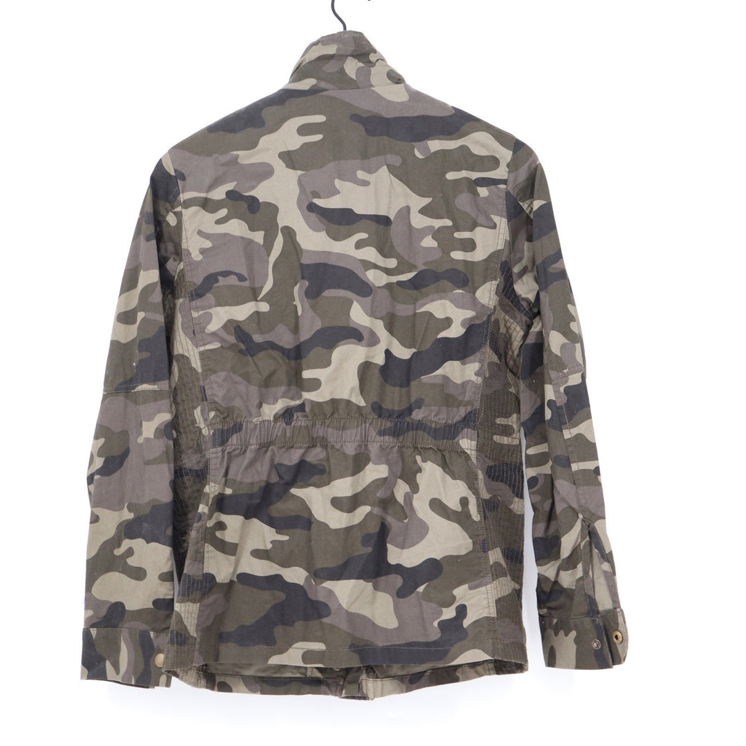 Love Tree Camo Utility Jacket Womens Large Green Military Field Coat