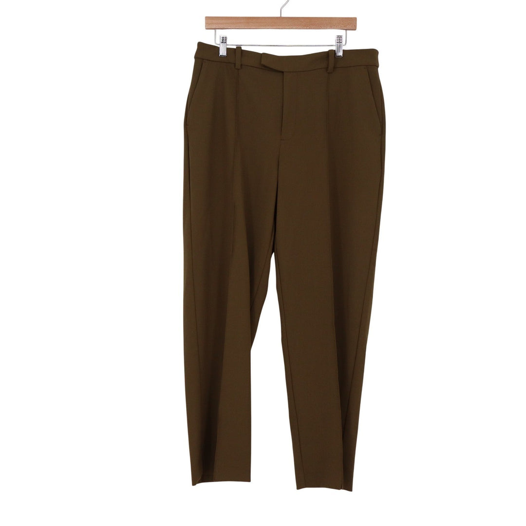 Madewell Tapered Trousers Olive Brown Size 12 Stretch Workwear Pants