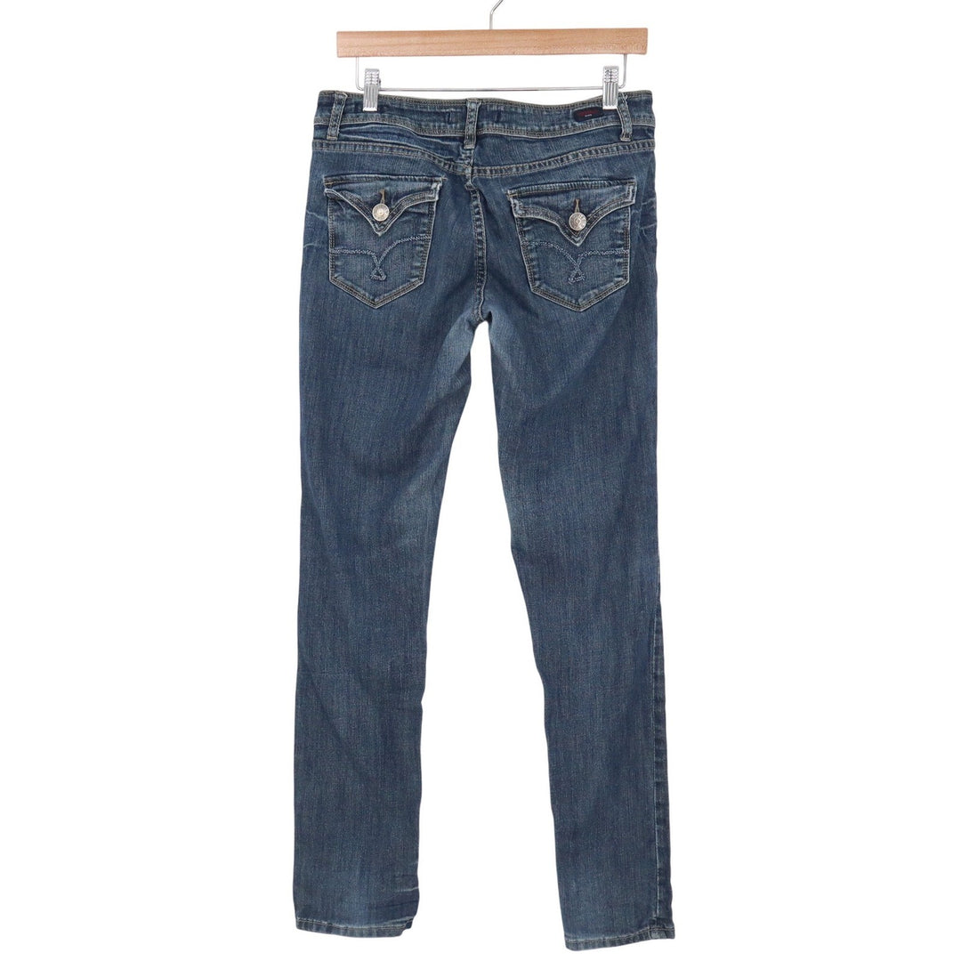 Vigold Blue Denim Straight Leg Jeans Medium Wash Flap Pocket Size 7