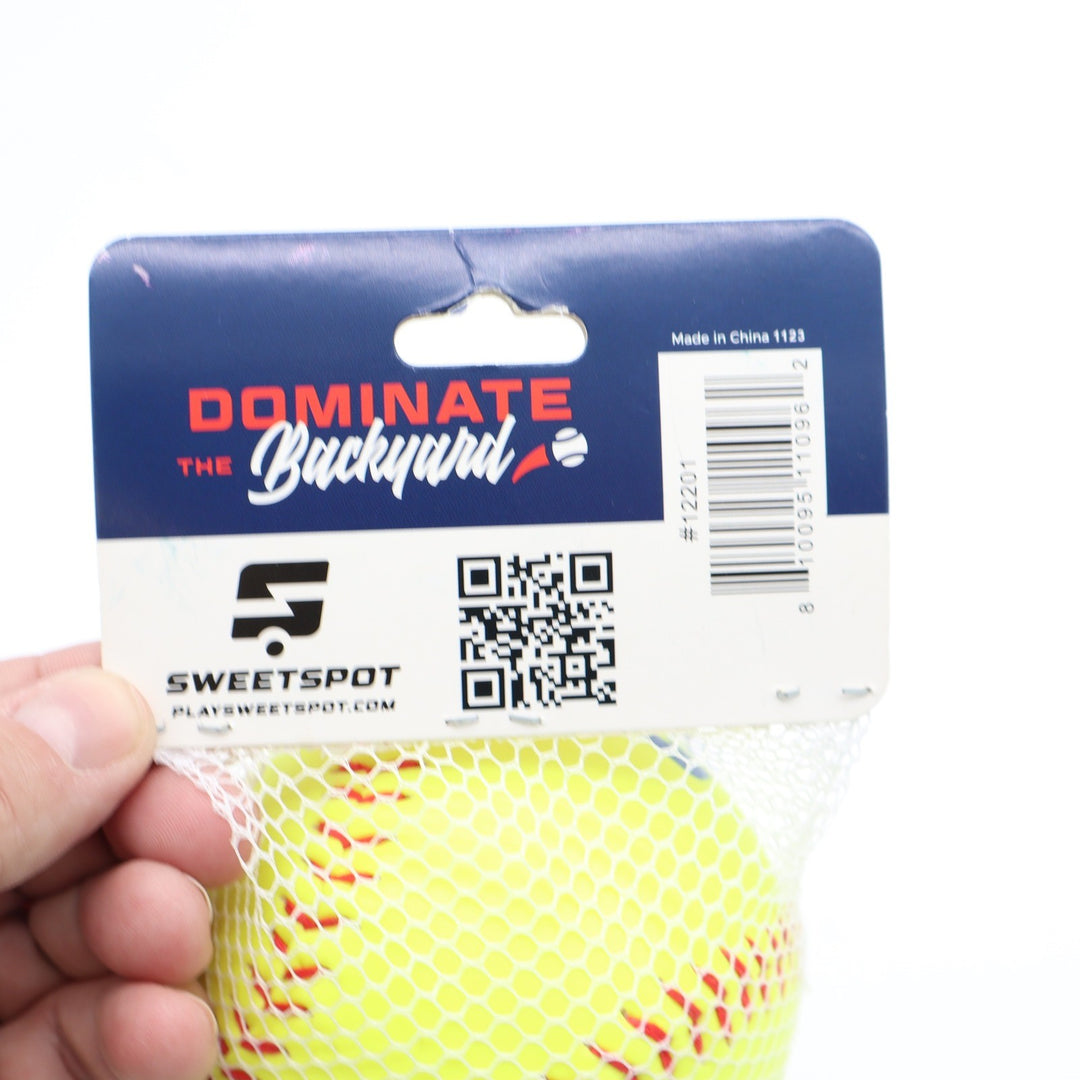 SweetSpot Spaseball 11 Inch Backyard Softball 2 Pack Neon Yellow
