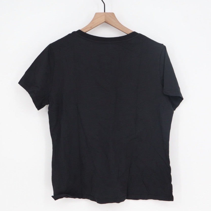 American Giant Classic V Neck T Shirt Black Made in USA Size Large